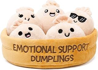 WHAT DO YOU MEME? Emotional Support Dumplings - The Original Viral Cuddly Plush Comfort Food, Unique Gift for Valentine's Day, Birthdays, Christmas, Friendship & Anniversary's