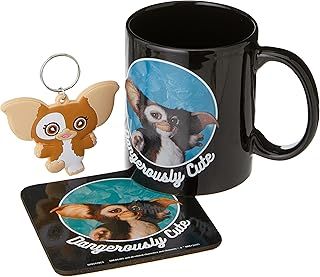 Pyramid International Gremlins Mug Gift Set with Coaster and Keyring in Gift Box (Dangerously Cute Design) - Official Merchandise