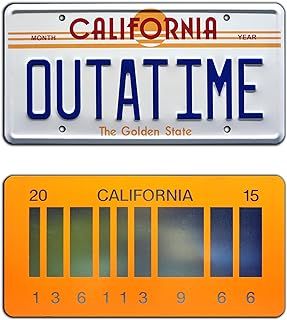 Back to the Future | OUTATIME + 2015 | Metal License Plates