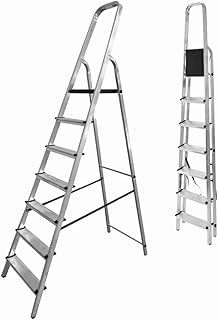 MYPRO ® PREMIUM LINE Aluminium Step Ladder, Lightweight,Portable, Heavy Duty Platform Steps, 3 4 5 6 7 8 Step, EN131 Certified, 150KG Capacity, Ideal for Trade & DIY (7-Step)