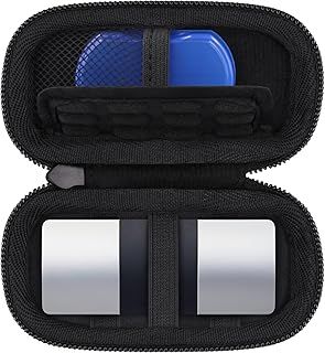 Khanka Hard Case for KardiaMobile 6-Lead/1-Lead EKG (ECG) Heart Monitor,Cover Compatible with Kardia Mobile 6L 1L Personal EKG Monitor with Carabiner Clip and Lanyard(Pill Box and ECG Not Included)