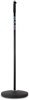 Black Retro Round Base Microphone Stand