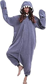 ULEEMARK Women's Adult Pajamas Unisex Animal Onesies Novelty Pyjamas Nightwear Halloween Homewear OnePiece Cosplay Costume Loungewear