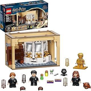 LEGO 76386 Harry Potter Hogwarts: Polyjuice Potion Mistake Buildable Castle Toy with 20th Anniversary Golden Minifigure, 7 year +