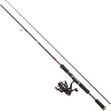 Abu Garcia Cardinal X Spinning Rod and Reel Combo - Spin and Lure Fishing Setup for Trout, Perch, Salmon, Pike, Black / Red