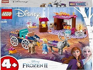 LEGO 41166 Disney Frozen 2 Elsa's Wagon Adventure, Preschool Toy for 4-7 Years Old with Princess Elsa Mini-Doll and Reindeer Figures plus Base Plate