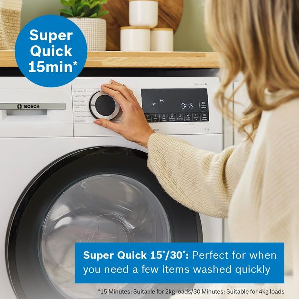 Bosch Series 6 WGG254Z1GB Washing Machine, 10kg, 1400rpm, A rated, White