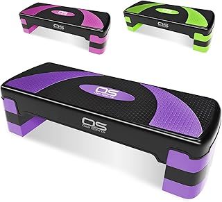 Aerobic Stepper platform -Step Steps board High - Exercise 2-5 Level Adjustable Height Fitness Workout Yoga Pilates Fitness Home Gym Removable Step Rise block