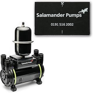 Salamander Pumps - CT80 Universal Bathroom Pump - 2.6 Bar Pressure - Twin End - Suitable for All (+ or -) Gravity Fed Systems - WRAS Approved