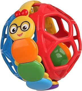 Baby Einstein Bendy Ball Easy Grasp Oball Rattle BPA-free Toy, Ages 3 Months+
