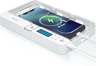 Phone Lock Box with Timer, Portable Self-Control Timed Locker Box Phone Jail Smart Safe Timer Lock Box for Phone/iPhone to Help Kids/Students/Audlts Prevent Phone Addiction/Temptation(Crystal)