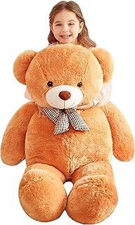 IKASA Giant Teddy Bear Soft Toys Stuffed Animals (120cm, brown)