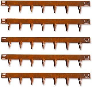 CORE EDGE Lawn Edging | Flexible Decorative Steel Edging Garden Border Edging Lawn Edging Strip Garden Border with a 65mm face height (Corten)