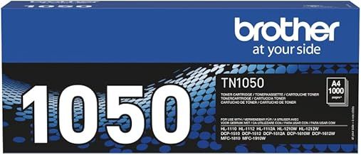 Brother TN-1050 Toner Cartridge, Black, Single Pack, Standard Yield, Includes 1 x Toner Cartridge, Brother Genuine Supplies