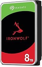 Seagate IronWolf, 8 TB, NAS, Internal Hard Drive, CMR, 3.5 Inch, SATA, 6GB/s, 5,400 RPM, 256MB Cache, for RAID Network Attached Storage, 3 year Rescue Services (ST8000VN004)