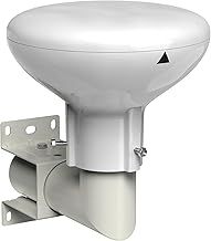 Outdoor Aerial, SLx Digidome for TV Digital Freeview HD 360° Omni Directional Amplified Antenna with Integrated 4G + 5G Filter and Full Installation Kit, White