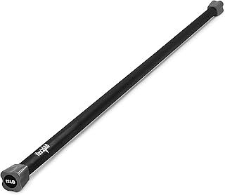 Yes4All Total Body Weighted Workout Bar 2-13 kg, Barbell for lifting for Aerobic, Yoga, Pilates and Exercise Strength Training in Home & Gym, Weighted bar Racks, Single/Combo