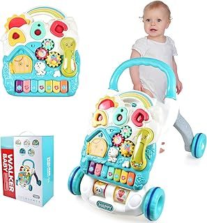 Baby Walker, Interactive Activity Center with Shapes, Sounds, Music, Phrases, Pretend Play and More - Gift for babyies from 6 Months, 1, 2 & 3 Year Old, Boys & Girls