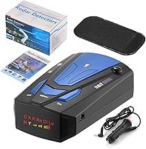 Mcflash Speed Camera Detector, Mcflash Radar Detector, Mcflash Speed Camera Detection with 360 Degree Protection Voice Alerts and and Speed Camera Alerts Vehicle (Blue)