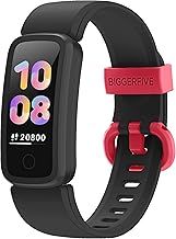 BIGGERFIVE Vigor Fitness Tracker Watch for Kids Girls Boys Ages 5-15, Activity Tracker, Pedometer, Heart Rate Sleep Monitor, IP68 Waterproof Calorie Step Counter Watch with Alarm Clock