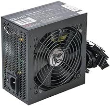 Black ATX 500W PSU, Switching Power Supply, Computer Desktop PC, 120mm Fan, 4+4-Pin 12V, 6x SATA