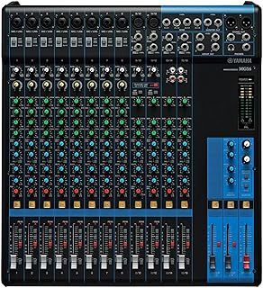 Yamaha MG16 Mixer - Compact mixer with 16 input channels, 4 group buses, 4 AUX, rack mount kit and D-PRE mic preamps