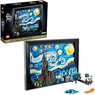 LEGO Ideas Vincent Van Gogh - The Starry Night 21333 3D Art Construction and Exhibition Model Kit for Adults (2,316 Pieces), Small