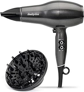 BaByliss Platinum Diamond 2300W Professional AC Motor hairdryer, ultra-fast drying, Ionic, Diffuser