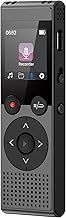 128GB Voice Recorder Digital: Dictaphone - Recording Device - Audio Recording Equipment - Sound Recorder with Microphone Portable - Mini Recording Devices - QIUOIO