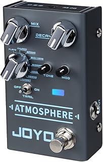 JOYO Digital Reverb Guitar Pedal, 9 Modes (Spring/Church/Plate/Shimmer & More) with MOD Control & Trail Function, Bypass (Atmosphere R-14)