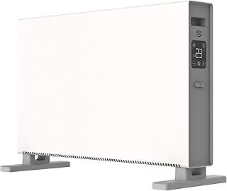 MYLEK Convector Heater Electric Free Standing 2000W Thermostat Radiator, Digital Display, With Timer & Anti-Frost - Oil Free Low Energy - Portable for Homes, Work, Garages, Conservatories, Caravans