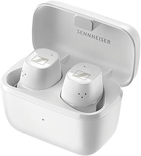 Sennheiser CX Plus True Wireless Earbuds - Bluetooth In-Ear Headphones for Music and Calls with Active Noise Cancellation, Customizable Touch Controls, Bass Boost, IPX4 and 24-hour Battery Life, White