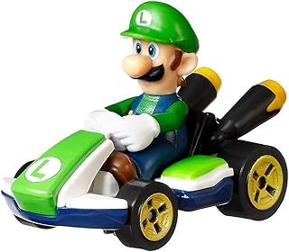 Hot Wheels Mario Kart 1:64 Scale Replica Die Cast - Luigi Standard Kart