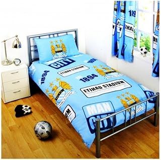 Manchester City Official Single Duvet Set - Multi-Colour