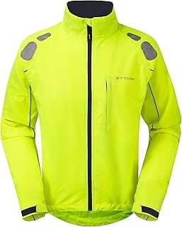 Mens Cycling Jacket Waterproof Breathable High Visibility Yellow - Night Eagle II