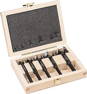 Bosch Professional 5-Piece Forstner Drill Bit Set (for Wood, Ø 15/20/25/30/35 mm, Length 90 mm, Drill Accessories)