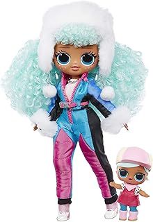 L.O.L. Surprise, O.M.G. Winter Chill ICY Gurl Fashion Doll & Brrr B.B. Doll with 25 Surprises