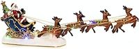 Konstsmide LED Christmas Scene : Santa in Sleigh with Flying Reindeer : Battery : 4205-000