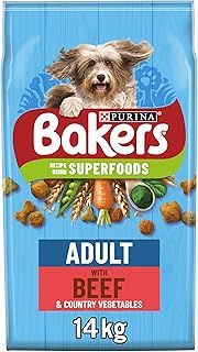 Bakers Adult Dog Beef & Veg Dry Food 14kg