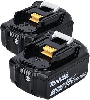 MAKITA BL1830 18.0V 3.0Ah Lithium-ion Battery (Pack of 2) (638409-2) - Genuine