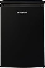 Russell Hobbs Under Counter Freezer 91 Litre Capacity 55cm Wide with Adjustable Thermostat & Feet, 3 Freezer Drawers, Reversible Door, Black, 2 Year Guarantee RH85UCFZ552E1B