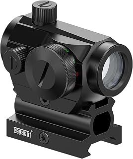 Red Green Dot Sight 4 MOA Compact Red Green Dot Gun Sight Riflescope with 20mm/22mm Weaver/Picatinny Rail Mount