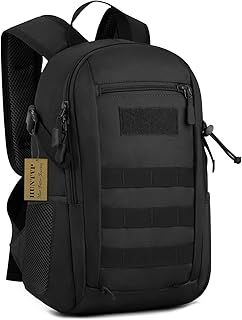 HUNTVP Small Backpack 12L 20L 30L Tactical Military Molle Backpack Rucksack School Bag Daypack Rucksacks for Men Woemn Boys Girls College Travelling Cycling Hiking Gym Running Work Outdoors Pack