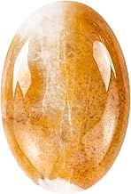 GEMMYDREAM 2.4'' Amethyst Healing Crystals Palm Stone Worry Stone, Natural Polished Stone for Massage, Reiki, Stress Relief, and Balancing Meditation Accessories