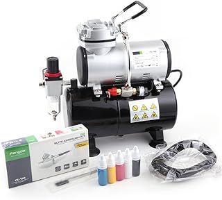 Fengda Airbrush Kit with Compressor Set FD-186K with Compressor FD-186, Airbrush BD-130 and Accessories