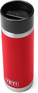 YETI Rambler 18 oz Bottle, Stainless Steel, Vacuum Insulated, with Hot Shot Cap, Nordic Blue