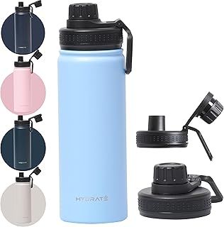 HYDRATE | 500ml Stainless Steel Insulated Water Bottles - Hot and Cold Thermal Bottle - 24-Hour Cold Retention - Leak-Proof Design - Ideal for Workouts, Hikes and Everyday Hydration