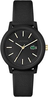 Lacoste Analogue Quartz Watch for Men or Women from the Lacoste.12.12. Collection, featuring a stylish Silicone bracelet with Petit Piqué Texture