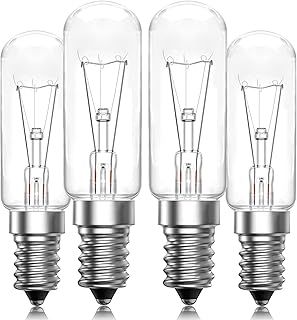 BrightArk Cooker Hood Bulbs 28W Screw Extractor Hood Bulb, E14 Extractor Fan Bulb Oven Light Bulb Dimmable, SES Small Screw Hood Light Bulb for Kitchen, Warm White 2700K, AC 220V-240V, Pack of 4