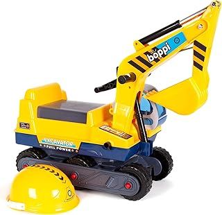 Ride On Toy Digger/Kids Digger Toys for 1 Year Old and Up Movable Ride On Digger On 6-Wheel Track/Tractor for Children With Safety Hard Hat – Yellow